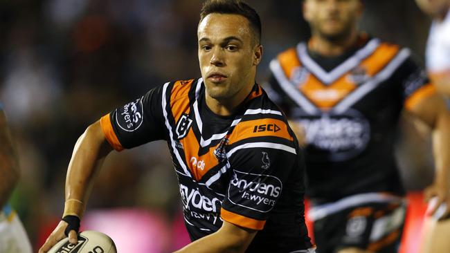 Brooks brought some steel back to the Tigers’ defence. Image: AAP Image/Darren Pateman