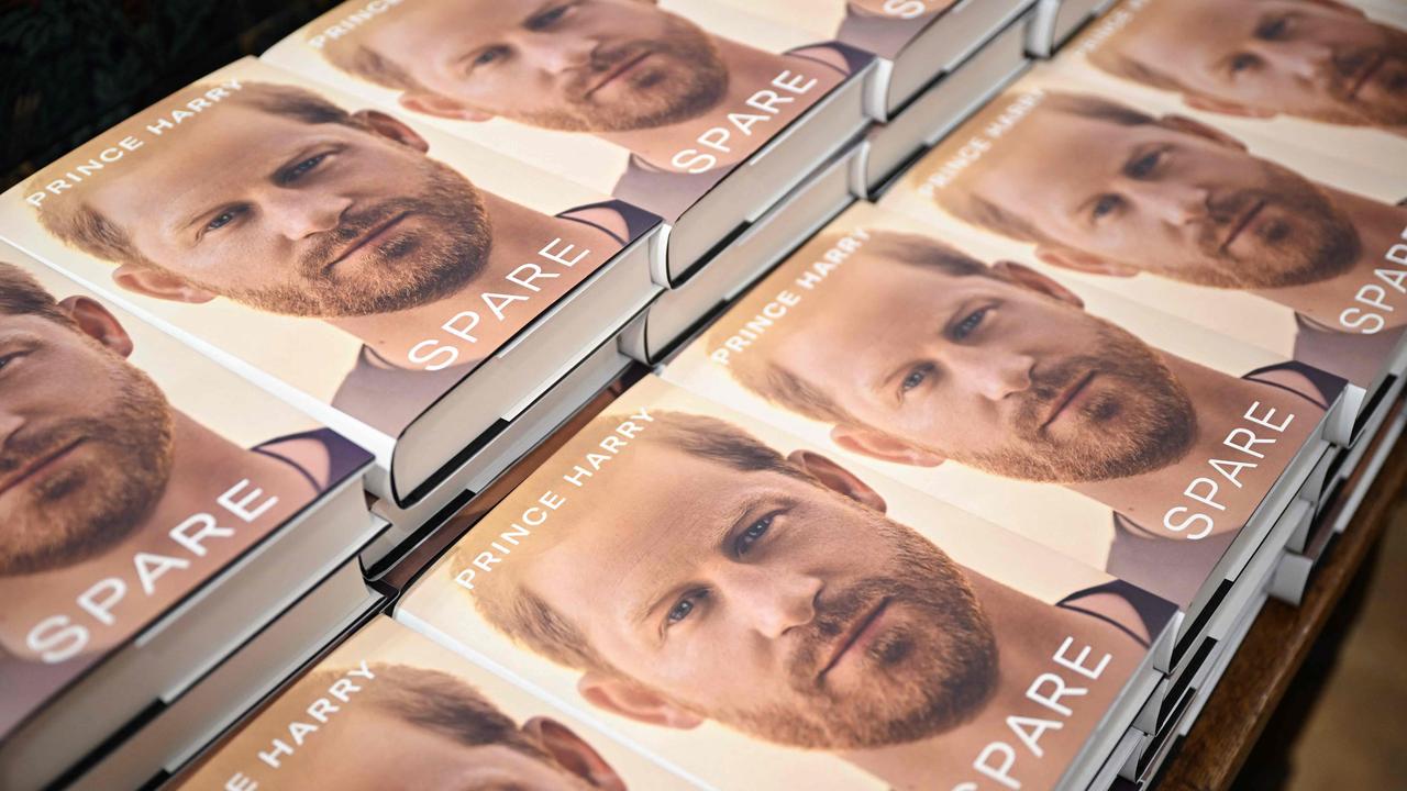 Prince Harry’s book, Spare, is now on sale (Photo by JUSTIN TALLIS / AFP)