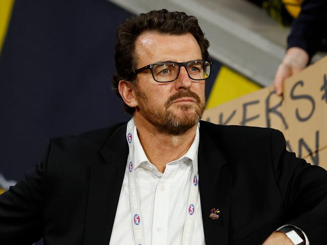 MELBOURNE, AUSTRALIA - APRIL 24: Brendan Gale, Chief Executive Officer of the Tigers looks on during the 2023 AFL Round 06 match between the Melbourne Demons and the Richmond Tigers at the Melbourne Cricket Ground on April 24, 2023 in Melbourne, Australia. (Photo by Dylan Burns/AFL Photos via Getty Images)