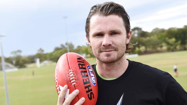 Patrick Dangerfield is pumped for AFLX. Picture: Alan Barder 