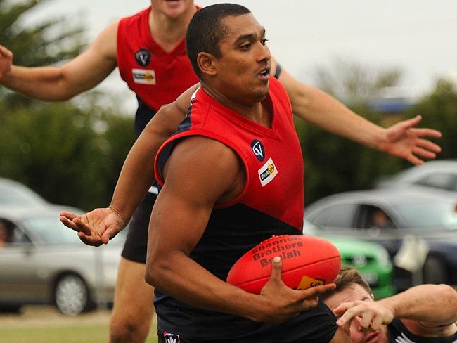 Damian Cupido booted more than 100 goals for Ouyen in 2013.