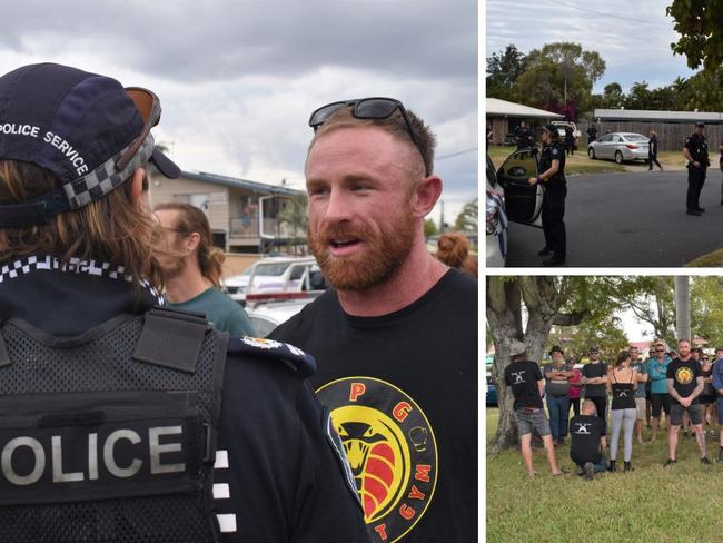 The Rockhampton community took matters into their own hands against crime on Sunday, led by Torin O'Brien.