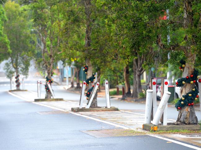 Quiet streets at Avalon Beach this morning as Sydney’s northern beaches enters day one of the lockdown. Picture: NCA NewsWire/Jeremy Piper