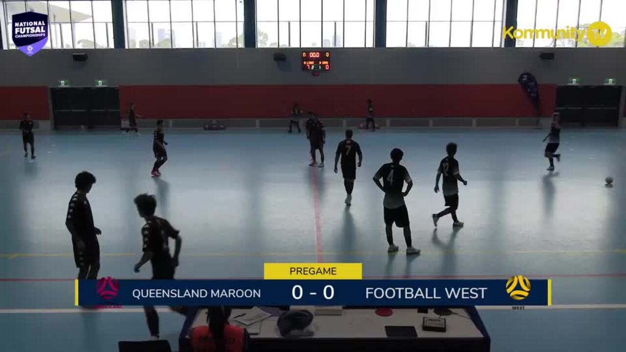 Replay: Football Queensland Maroon v Football West (Youth Men)—2025 National Futsal Championships Day 2