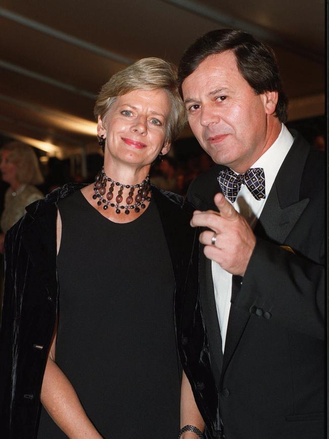 Devoted family man Martin with wife Diane at the 1996 Logie Awards.