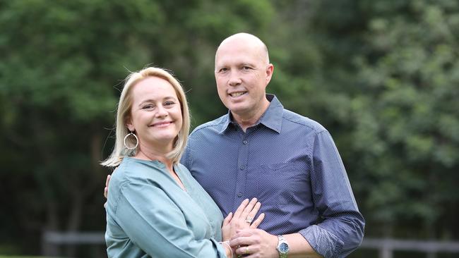 Kirilly and Peter Dutton. Picture: Peter Wallis