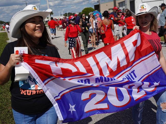 Donald Trump’s loyal supporters. Picture: AFP