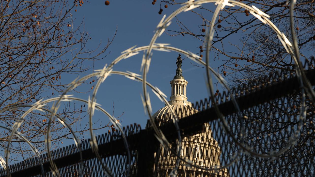 There is huge security around the White House. Picture: Chip Somodevilla/Getty Images/AFP.