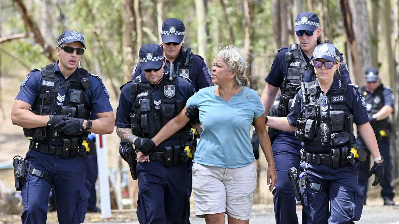 Deebing Creek Aboriginal protest camp broken up by police. Picture: Cordell Richardson