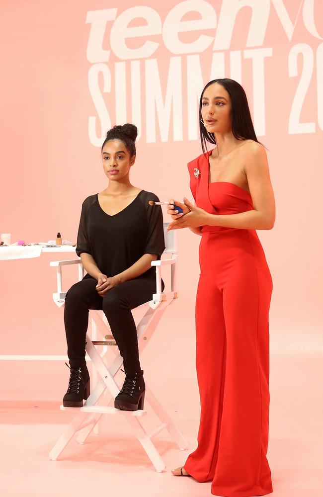 Ash K Holm, right, in action. Picture: Getty Images for Teen Vogue