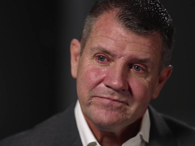 Former NSW Premier Mike Baird revealed his battle with PTSD following the Lindt Cafe siege. Picture: Nine / 60 Minutes