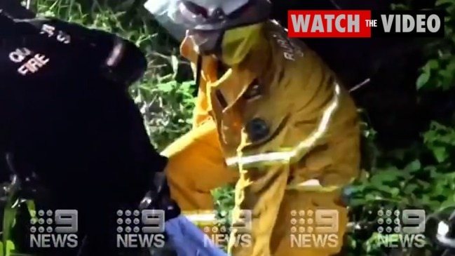 75y-o motorcyclist found injured over seven hours after 20m fall (9 News)