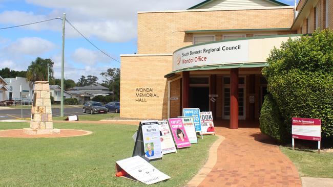 The Wondai polling booth at the council chambers was empty. Photo: Laura Blackmore