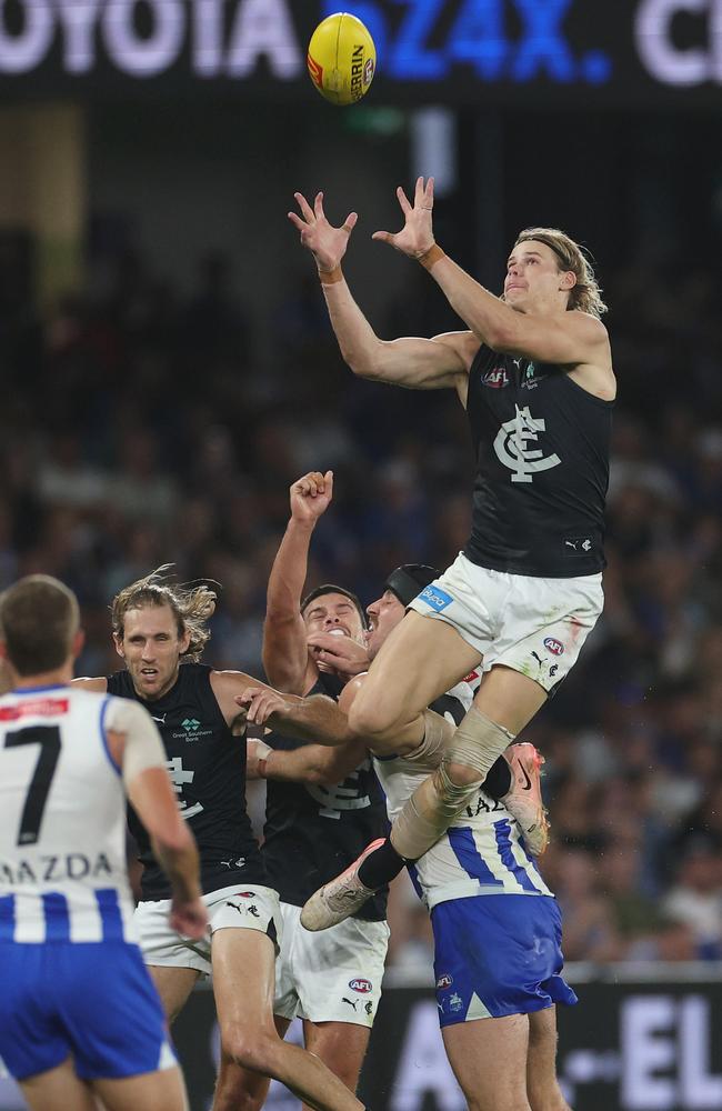 Could the Blues put performance-based clauses in front of Tom De Koning to entice him to stay? Picture: Daniel Pockett/Getty Images.