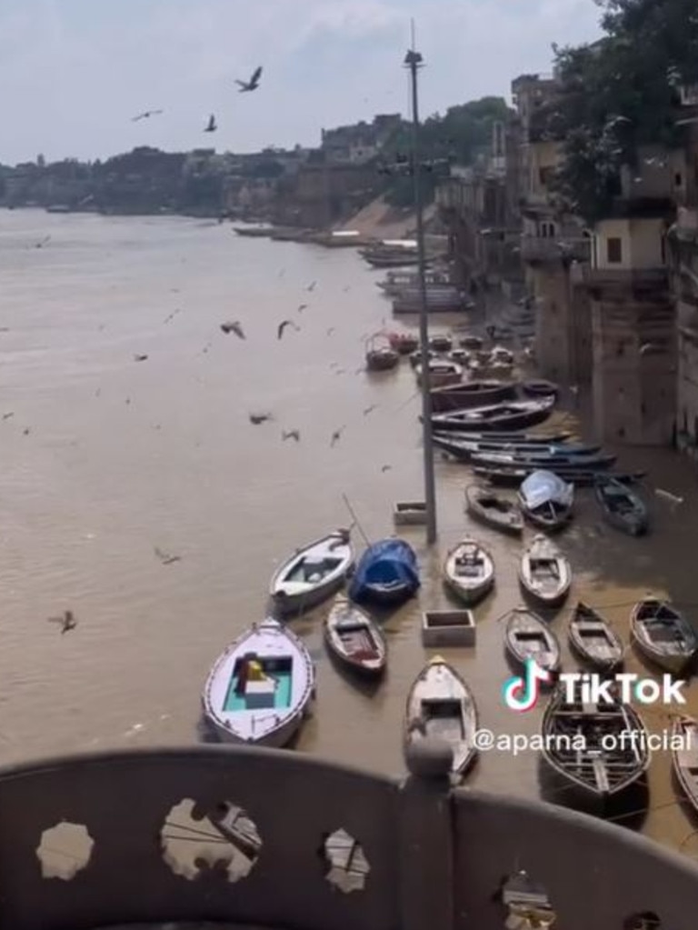 Aparna described the holy city of Varanasi as ‘scary’. Picture: TikTok/aparnaofficial