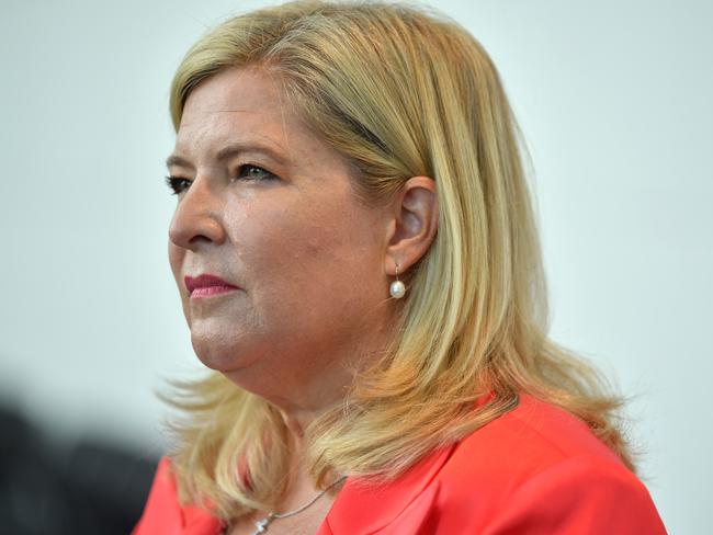 SYDNEY, AUSTRALIA - NewsWire Photos MARCH, 10, 2021: Minister for Women Bronnie Taylor speaks to media at the 2021 NSW Women of the Year Awards breakfast in Sydney. Picture: NCA NewsWire/Joel Carrett