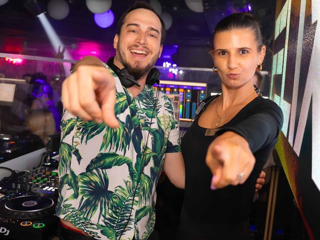 NIGHTSPOTTING: Felixx and Yana Simovic at Cocktails Nightclub. Picture:  Ricardo Lye.