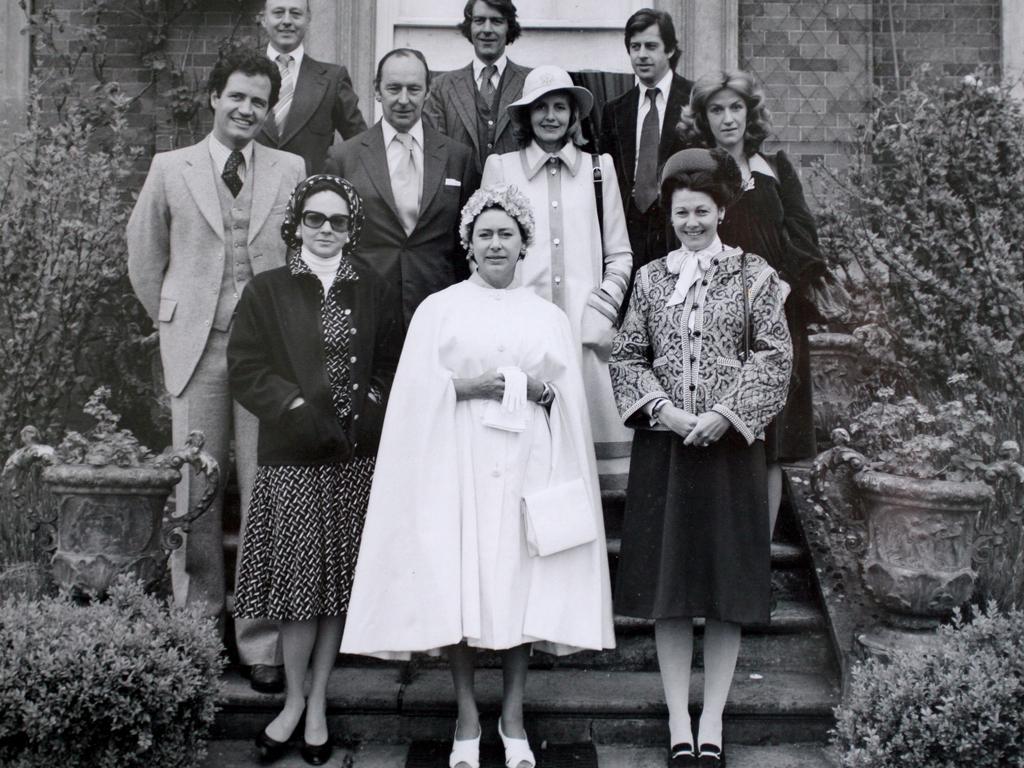 L TO R: Back row: Colin Tennant, Sir John Nutting &amp; Simon Elliott. Centre: David Willkinson, Lord David Havloch, Lady Anne Tennant &amp; Annabell Elliott. Front: Lady Pamela Havloch, HRH The Princess Margaret, Countess of Snowdon &amp; Lady Diane Nutting.