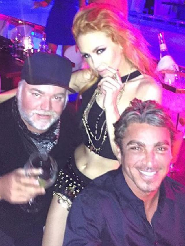 Close mates radio shockjock Kyle Sandilands, Imogen Anthony and John Ibrahim.