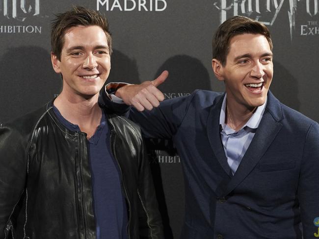 James Phelps and Oliver Phelps visit the 'Harry Potter: The Exhibition' at IFEMA in Madrid  Featuring: James Phelps, Oliver Phelps Where: Madrid, Madrid, Spain When: 16 Nov 2017 Credit: Sean Thorton/WENN.com  **Not available for publication in Spain, France**