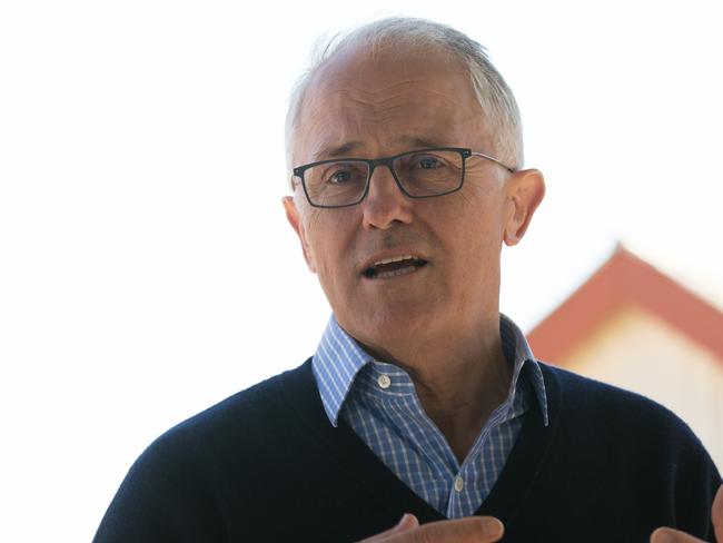 Prime Minister Malcolm Turnbull is seen during a visit to the township of Blackall, Queensland, Tuesday, June 5, 2018. Malcolm Turnbull and his senior National Party colleagues are touring regional NSW and Queensland towns this week to visit communities struggling with drought. (AAP Image/Lisa ALexander) NO ARCHIVING