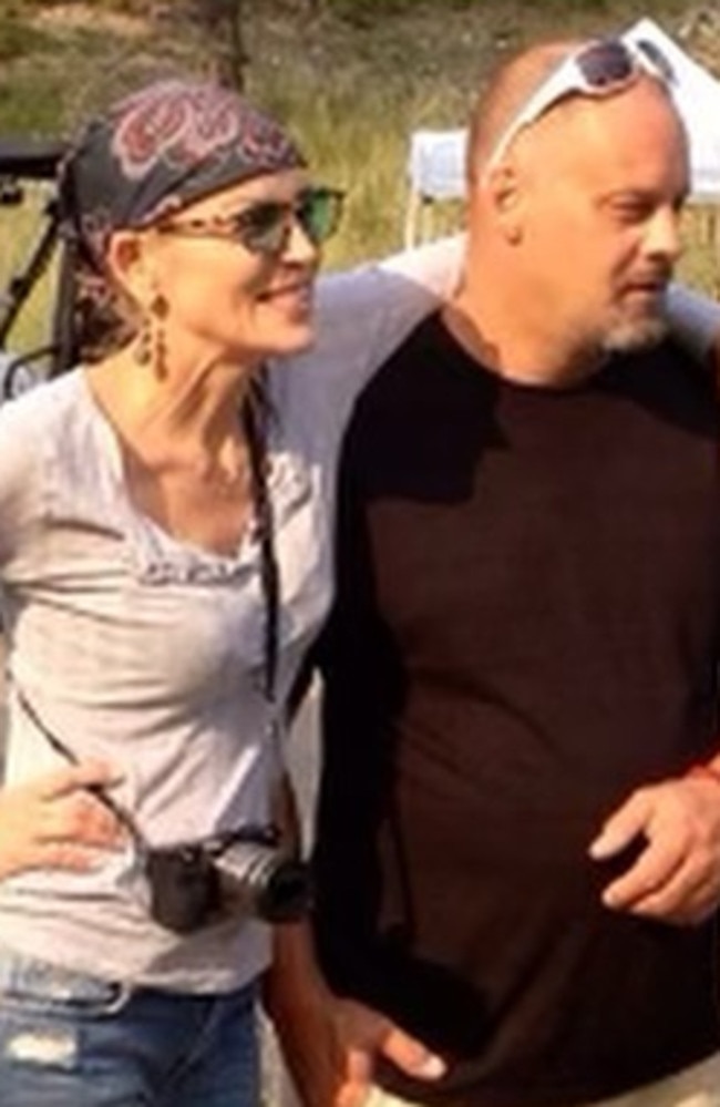 Sharon Stone shared this throwback photo with brother Patrick after his death in February. Picture: Instagram/Sharon Stone