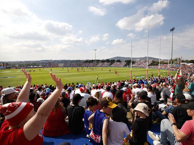 Footy in the Adelaide Hills was another big hit. Picture: Phil Hillyard