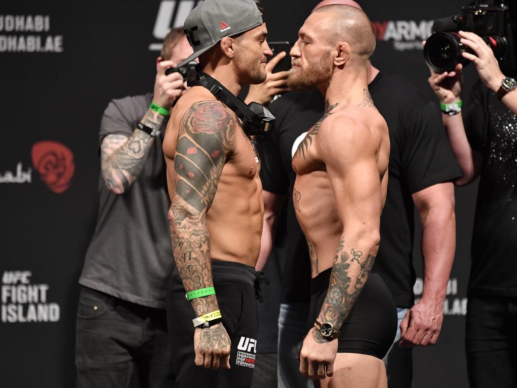 Dustin Poirier and Conor McGregor.