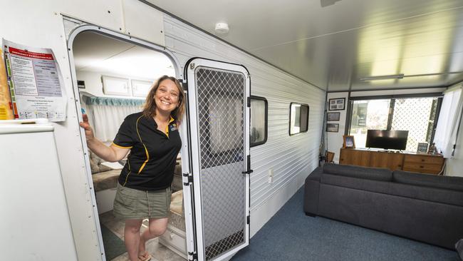 Lang Lang Caravan Park owner Cathy Fyfe said she now has a long waiting list of people keen to get their hands on a caravan. Picture: Rob Leeson