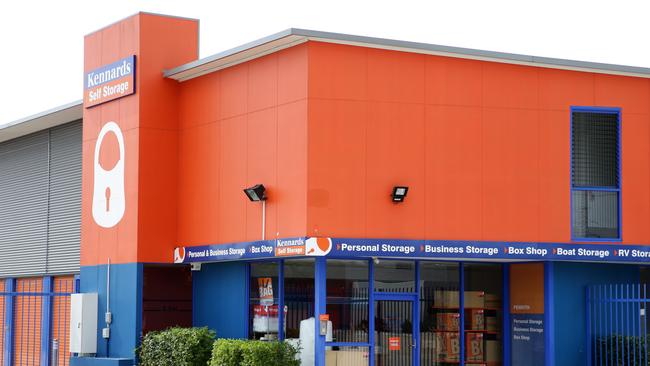 Kennards Self Storage in Penrith where it's alleged Andrew Sammut and Joshua Sainsbury packaged MDMA. Picture: Jonathan Ng