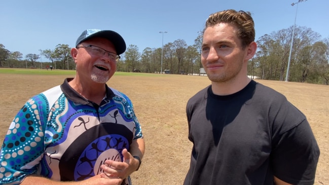 NSW Origin stars visit school of Cameron Murray's former coach