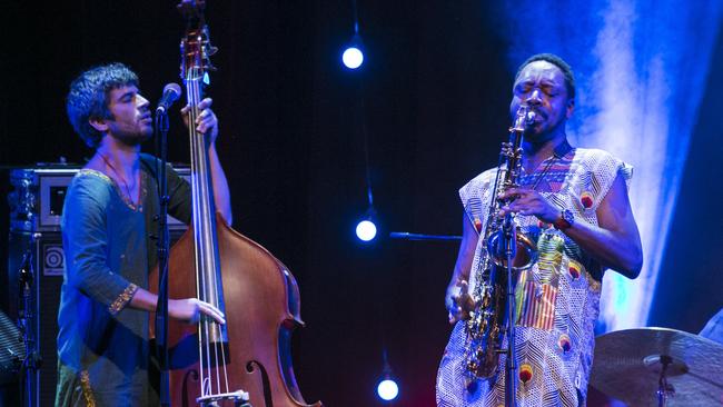 Shabaka and the Ancestors performing at City Recital Hall. Picture: Jamie Williams