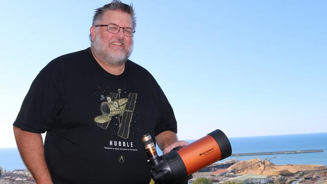 Vice President at the Astronomical Society of Tasmania Andrew Boyd. Picture: Elise Kaine