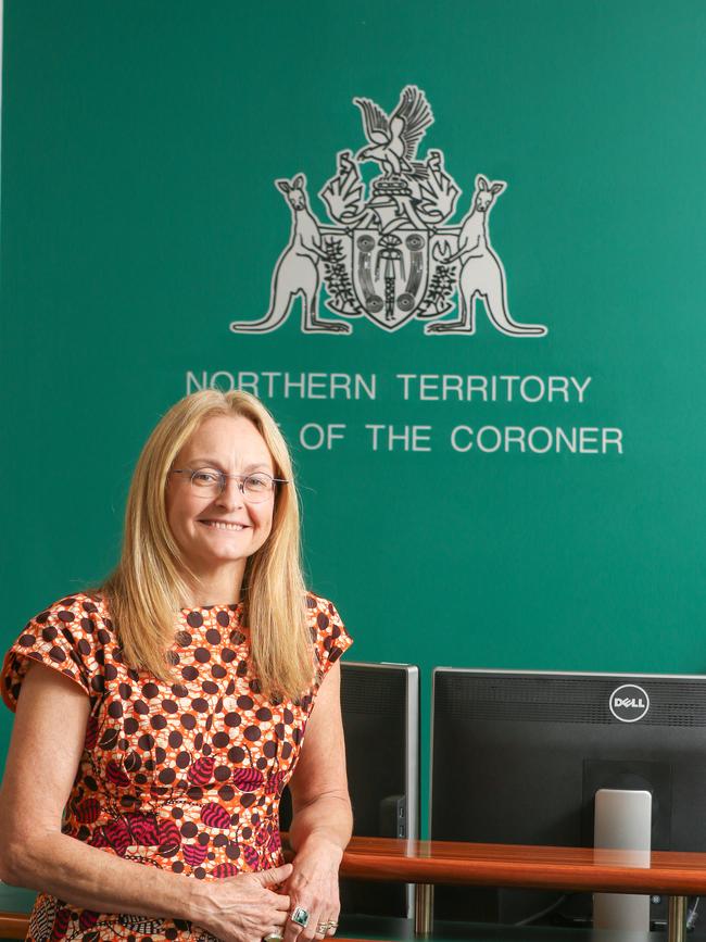 NT Coroner Elisabeth Armitage is presiding over the inquest. Picture: Glenn Campbell