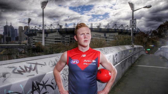 Melbourne’s top draft pick Clayton Oliver. Picture: Colleen Petch