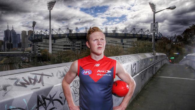 Melbourne’s top draft pick Clayton Oliver. Picture: Colleen Petch