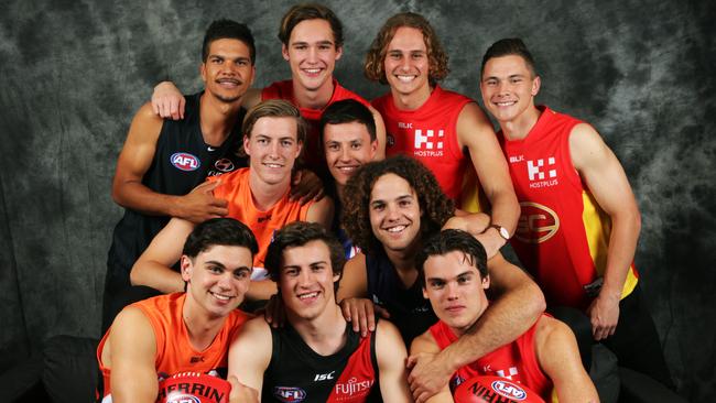 The AFL Draft top-10. Picture: Toby Zerna