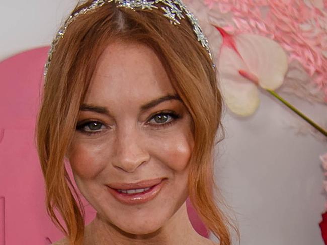 Lindsay Lohan at Lexus Melbourne Cup 2019 at Flemington racecourse. Picture: Jason Edwards