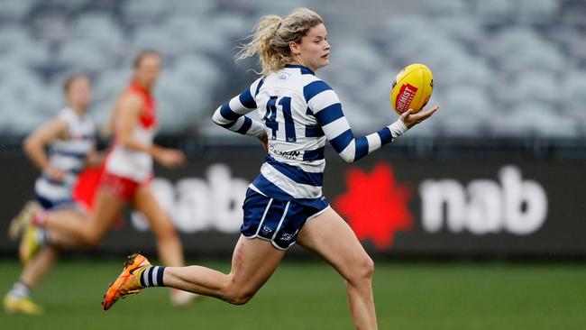 Georgie Prespakis’ rise continues. Picture: Dylan Burns/AFL Photos via Getty Images