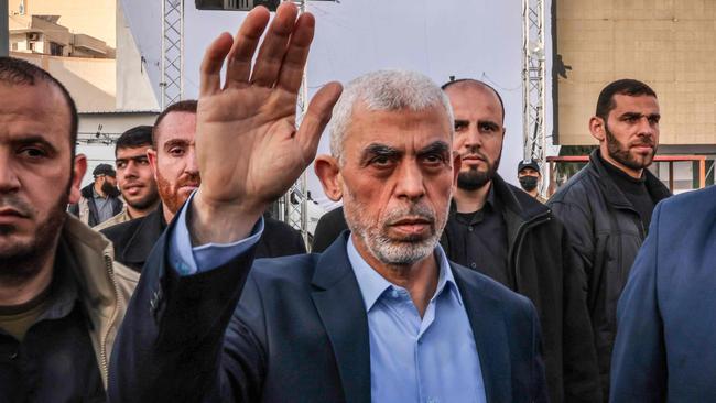 Yahia Sinwar, Gaza Strip chief of the Palestinian Islamist Hamas movement. Picture: AFP