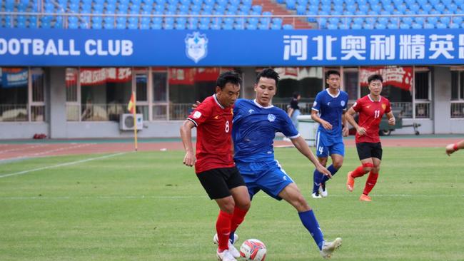 Action at the home of the Qingdao Red Lions and Hebei Aoli Elite where Adelaide United's sister club lost 3-0 at home in August, 2019