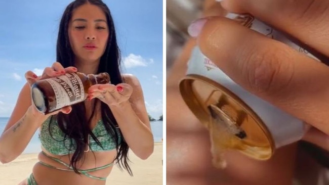 Urgent warning over ‘poisonous’ new tanning trend. Picture: TikTok