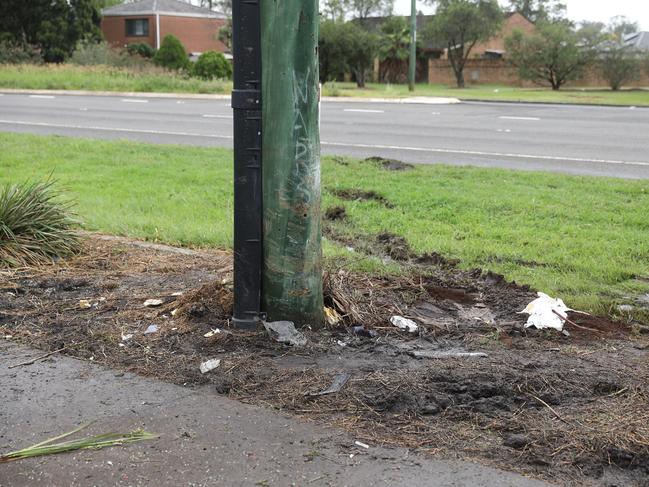 The driver was taken to Westmead Hospital for treatment. He is in a stable condition. Picture: Max Mason-Hubers