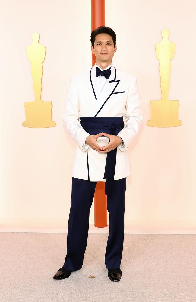 Harry Shum Jr. wears Erdem at the awards. Picture: Getty Images via AFP