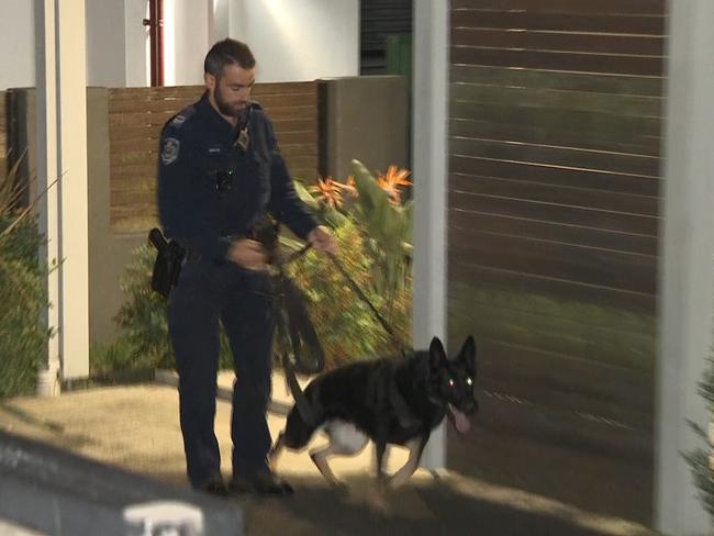 Members of the NSW police dog squad attended the scene. Picture: TNV