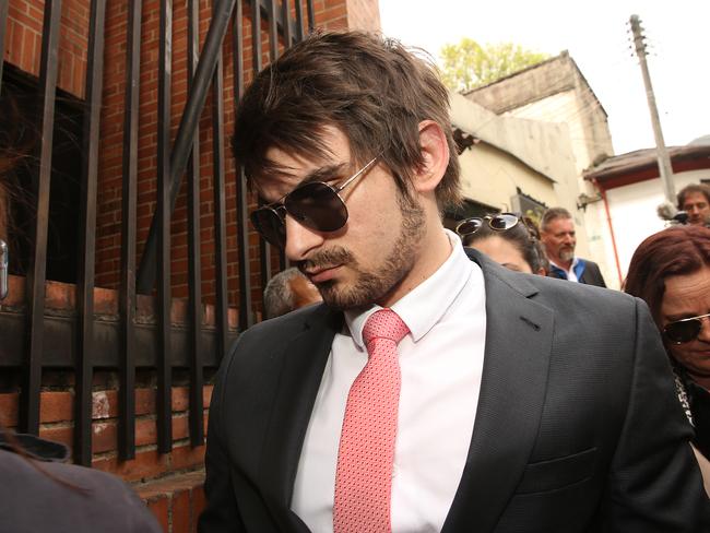 Scott Bainbridge, boyfriend of Cassandra Sainsbury, attends her hearing in Bogota. Picture: Vanessa Hunter