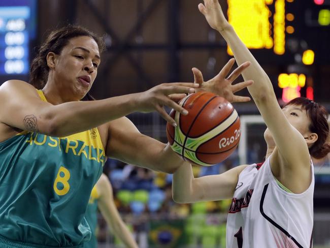 Liz Cambage was immense for the Aussies.