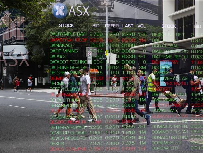 SYDNEY, AUSTRALIA: NewsWire Photos: JANUARY 22 2024: A general view of the digital boards at the ASX in Sydney.  Picture: NCA NewsWire / Gaye Gerard