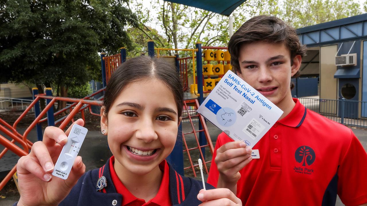 Surveillance testing using rapid antigen tests are set to be a cornerstone of Victoria’s back-to-school plan. Picture: NCA NewsWire / Ian Currie