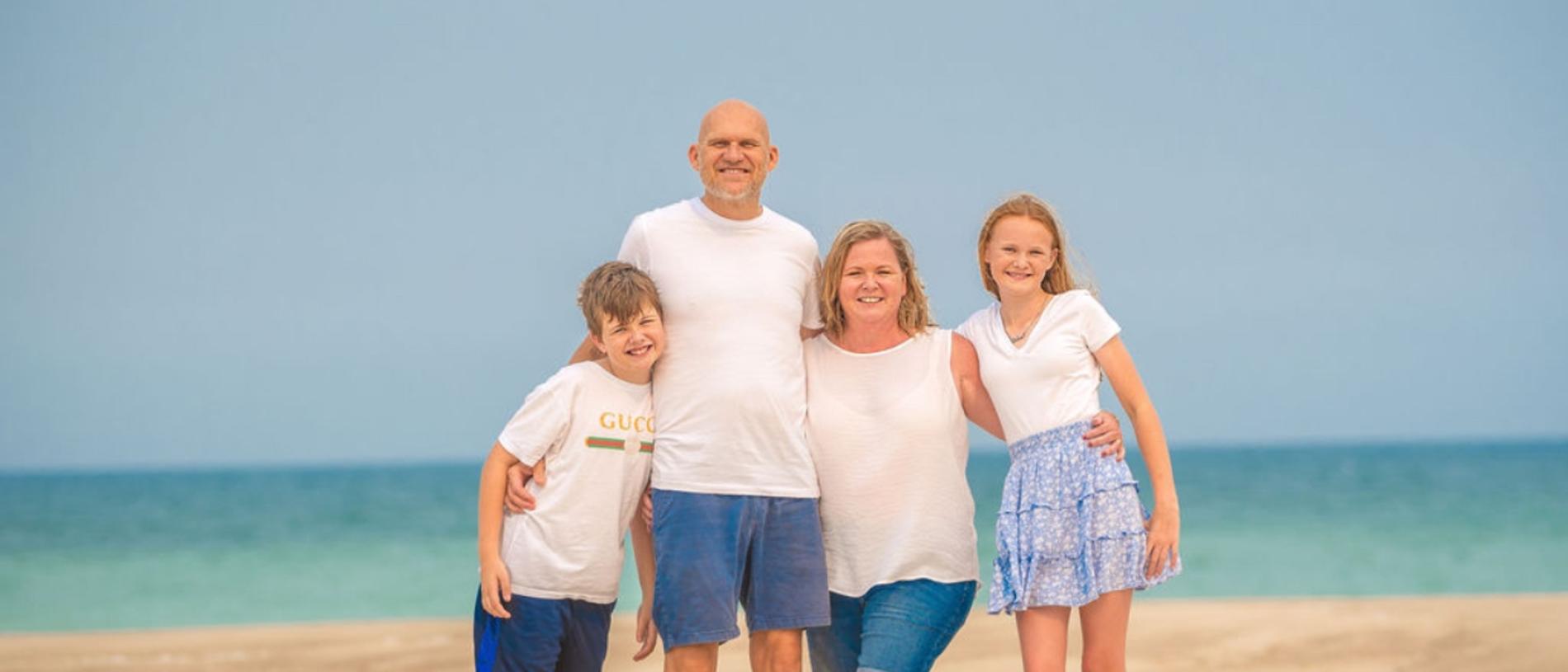 The Bertons are one of many Australian families impacted by prostate cancer as one man is diagnosed every 30 minutes. Picture: Supplied via NCA NewsWire
